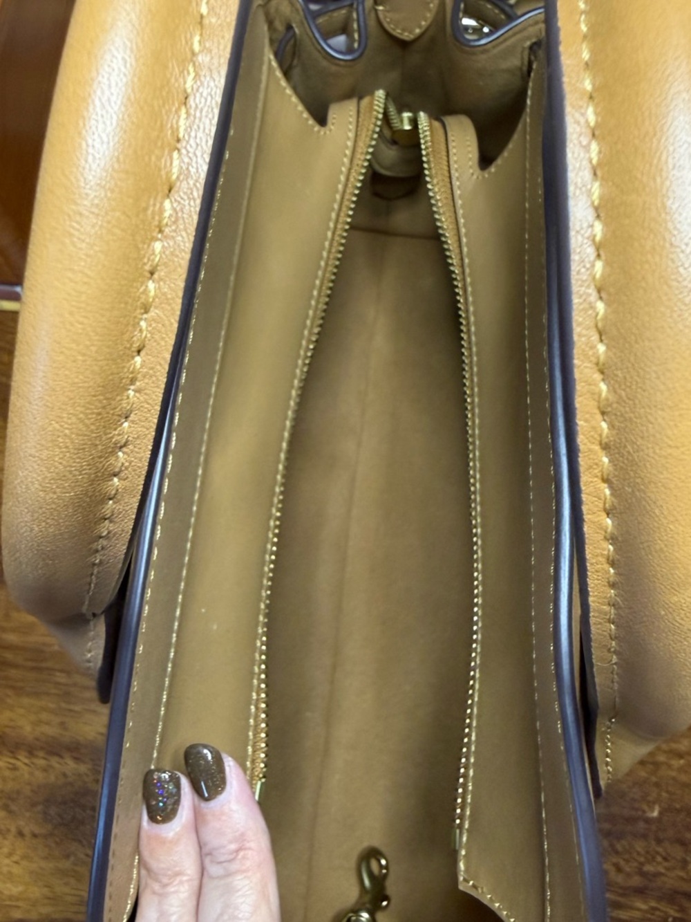 Coach Honey Soft Empire 28 Carryall Satchel - Picture 7 of 8